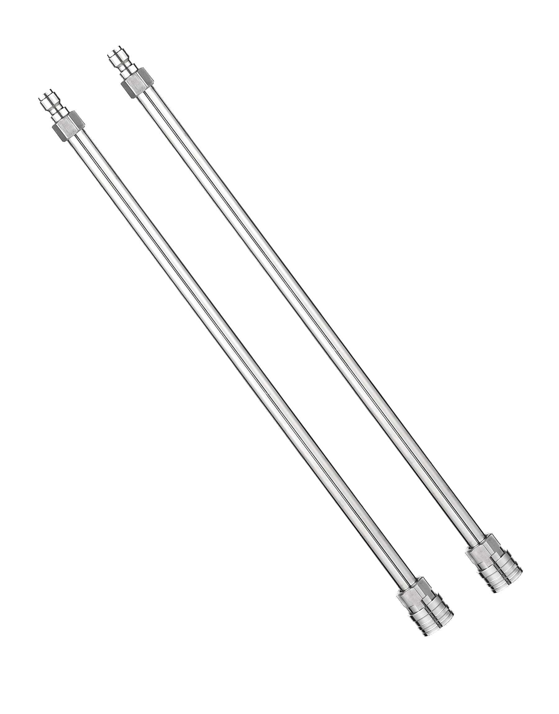 RIDGE WASHER Pressure Washer Extension Wand, 20 Inch Stainless Steel Power Washer Lance, 1/4 Inch Quick Connect, 2 Pack