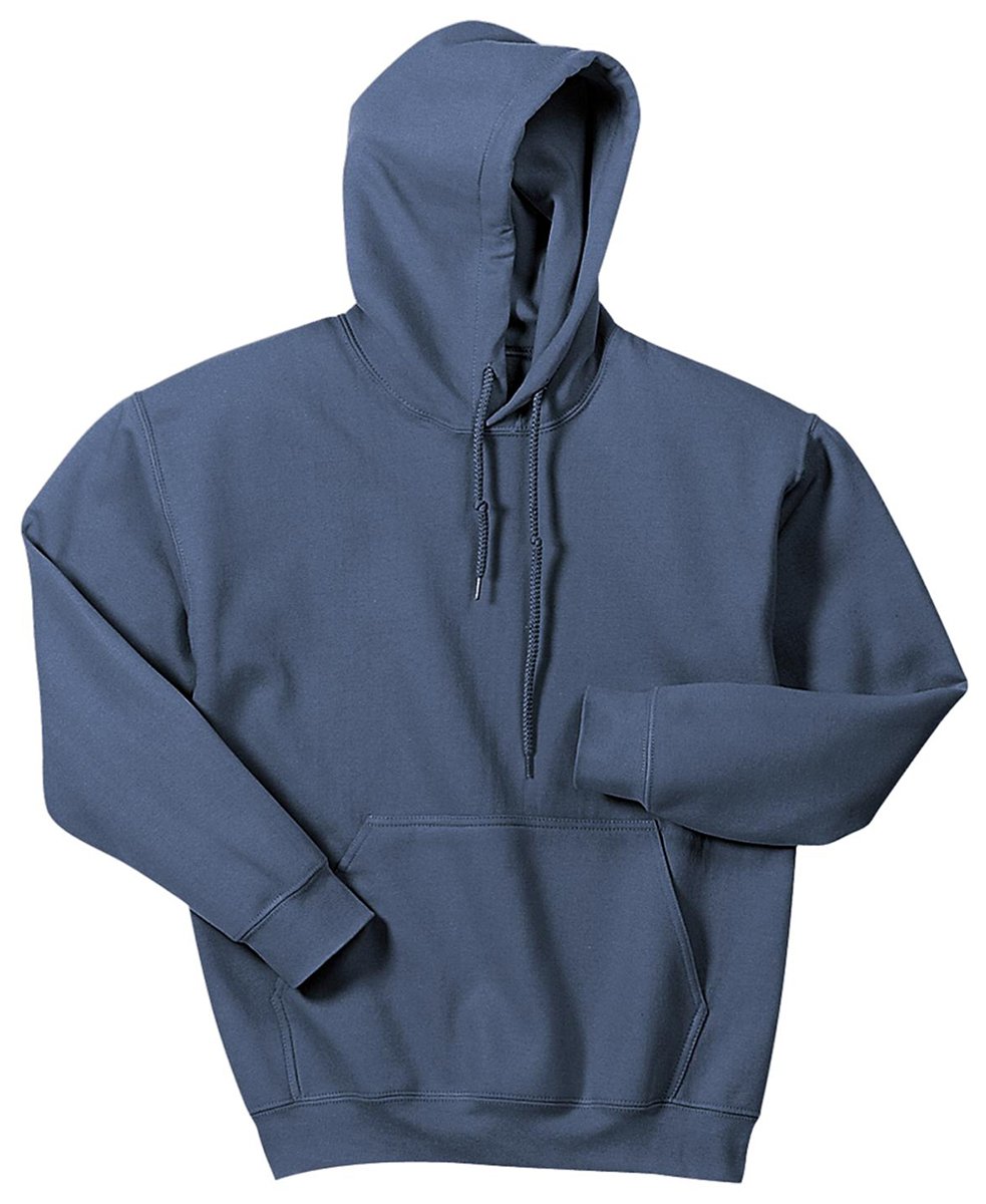Gildan Men's Heavyweight Hooded Sweatshirt Hoodie, Blue (Indigo Blue), L