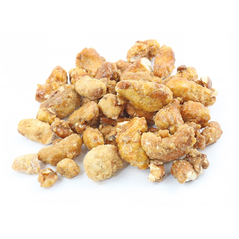 Oregon Farm Fresh Snacks Butter Toffee Cashews – Butter Toffee Coated Cashew Nuts – Delicious and Sweet Nut Snacks – Crunchy Cashew Nut Snack Packs for School, Office, Road Trips (22oz)