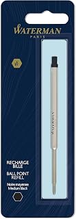 Blister com 1 Carga Esferográfica Waterman Negra Média S0944480, S0944480, N/A