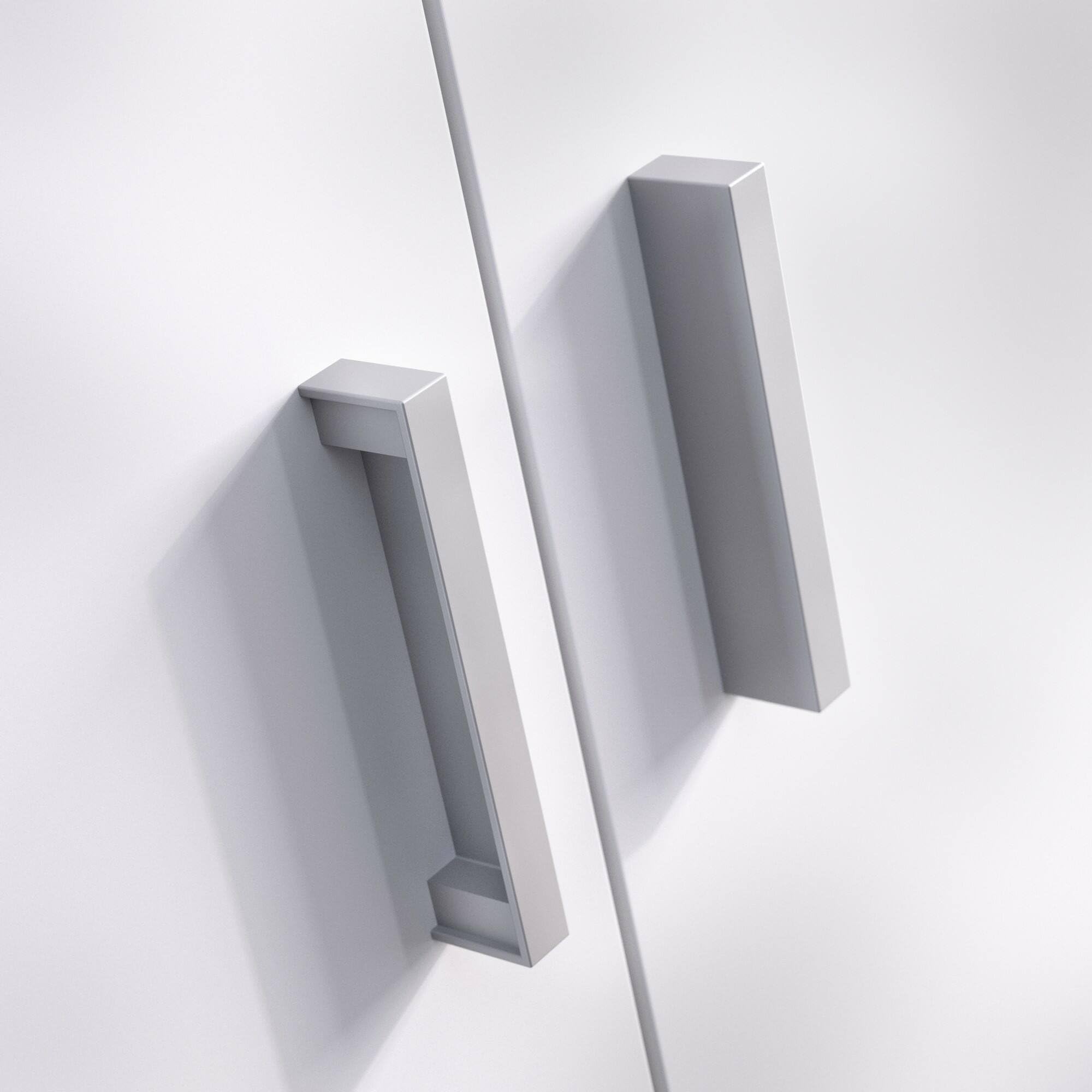 Dmora - Armadio multiuso 2 ante Forcola, Mobile multifunzione porta scope, Guardaroba porta scarpe, 78x35h190 cm, Bianco