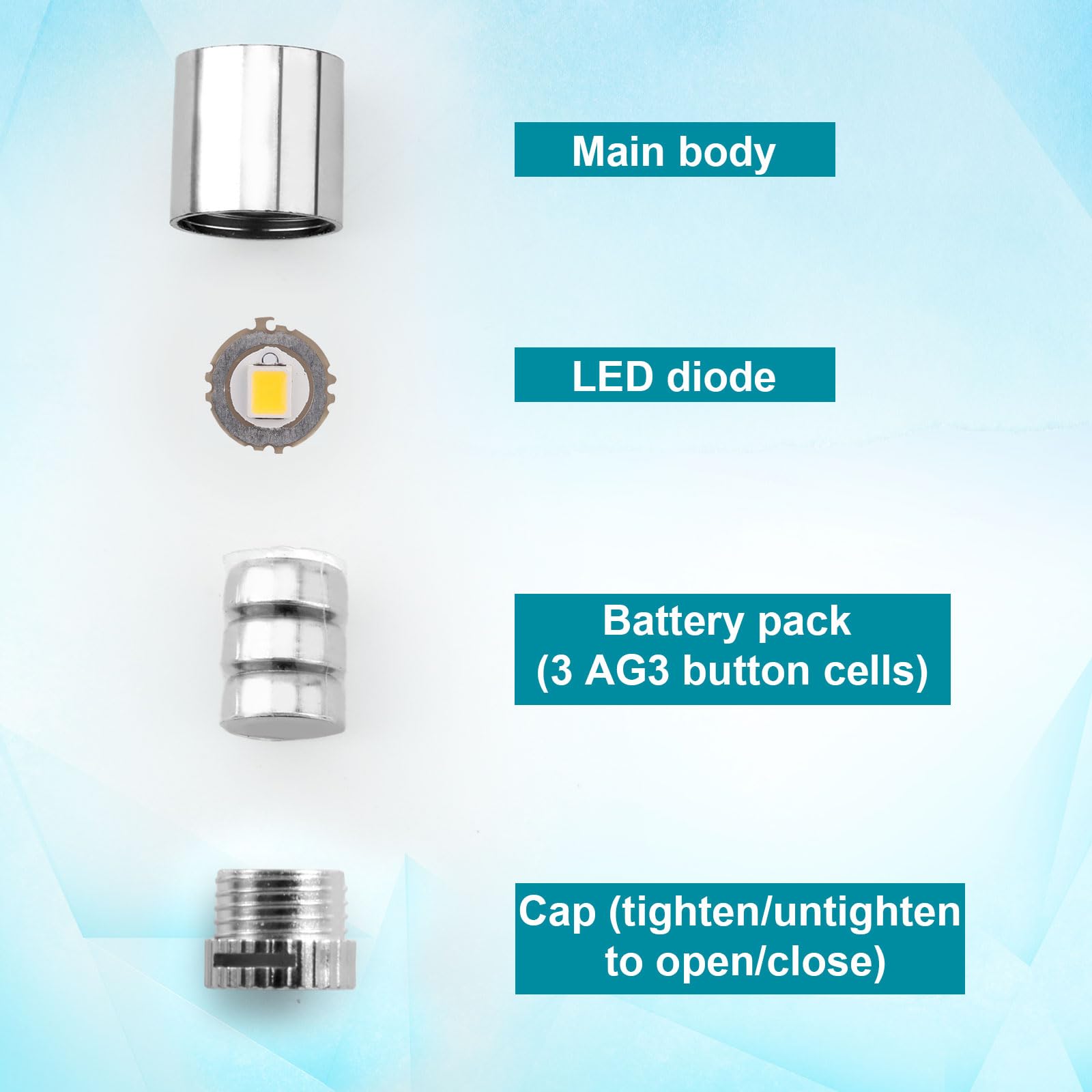 10 ledlampjes op knoopcel batterij - Create & Joy