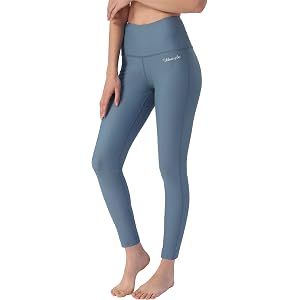 Ubestyle UPF 50+ High Waist Women's Swim Pants Swim Leggings Swimming Tights Rash Guard Pants Sun Protective
