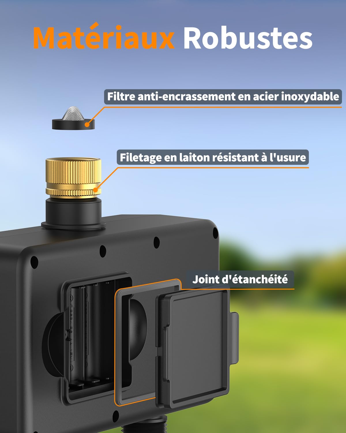Diivoo Computer di irrigazione WLAN 3 uscite con 6 piani di irrigazione