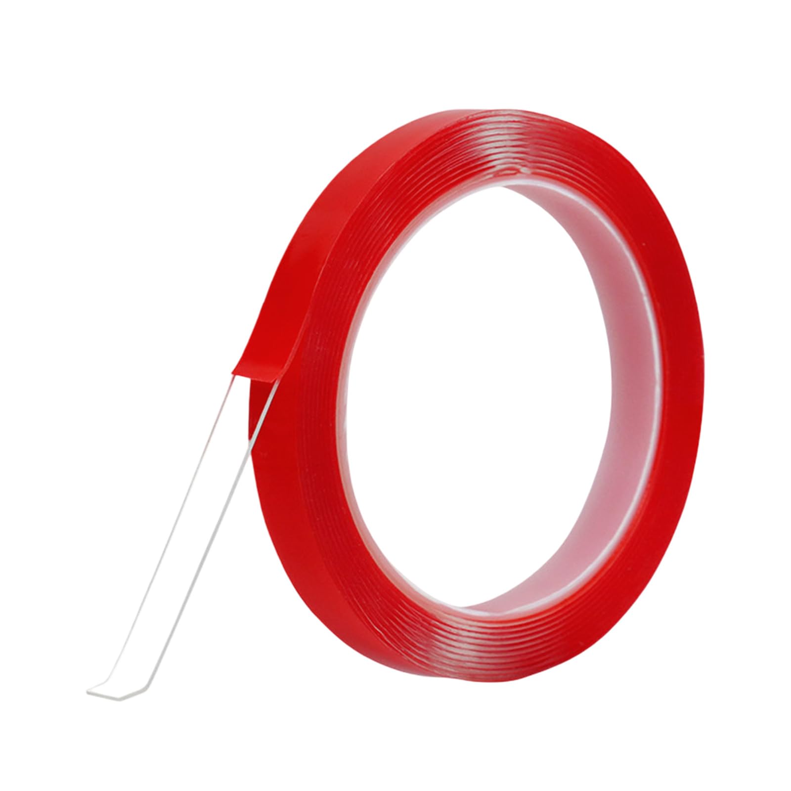 1 Roll Tape Double Sided, 3 M Transparent Removable Curtain Rod Glides Tape, Sliding Poles For Drapery Rings On Extendable Poles, Smooth Quiet Sliding Universal Fit With Easy DIY Craft Installation