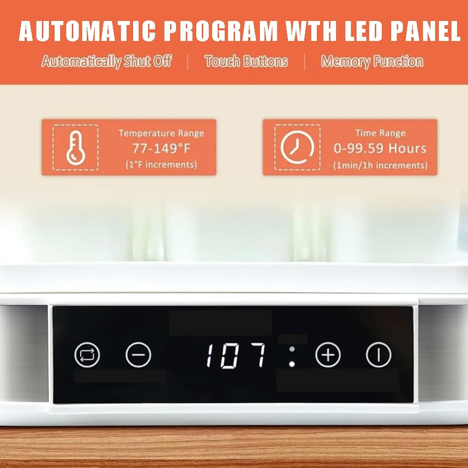 Genérico Yogurtera Digital Automática con Pantalla LCD y Frascos de Vidrio Reutilizables, Control de Temperatura Constante y Ajuste de Tiempo para Yogur Orgánico y Queso