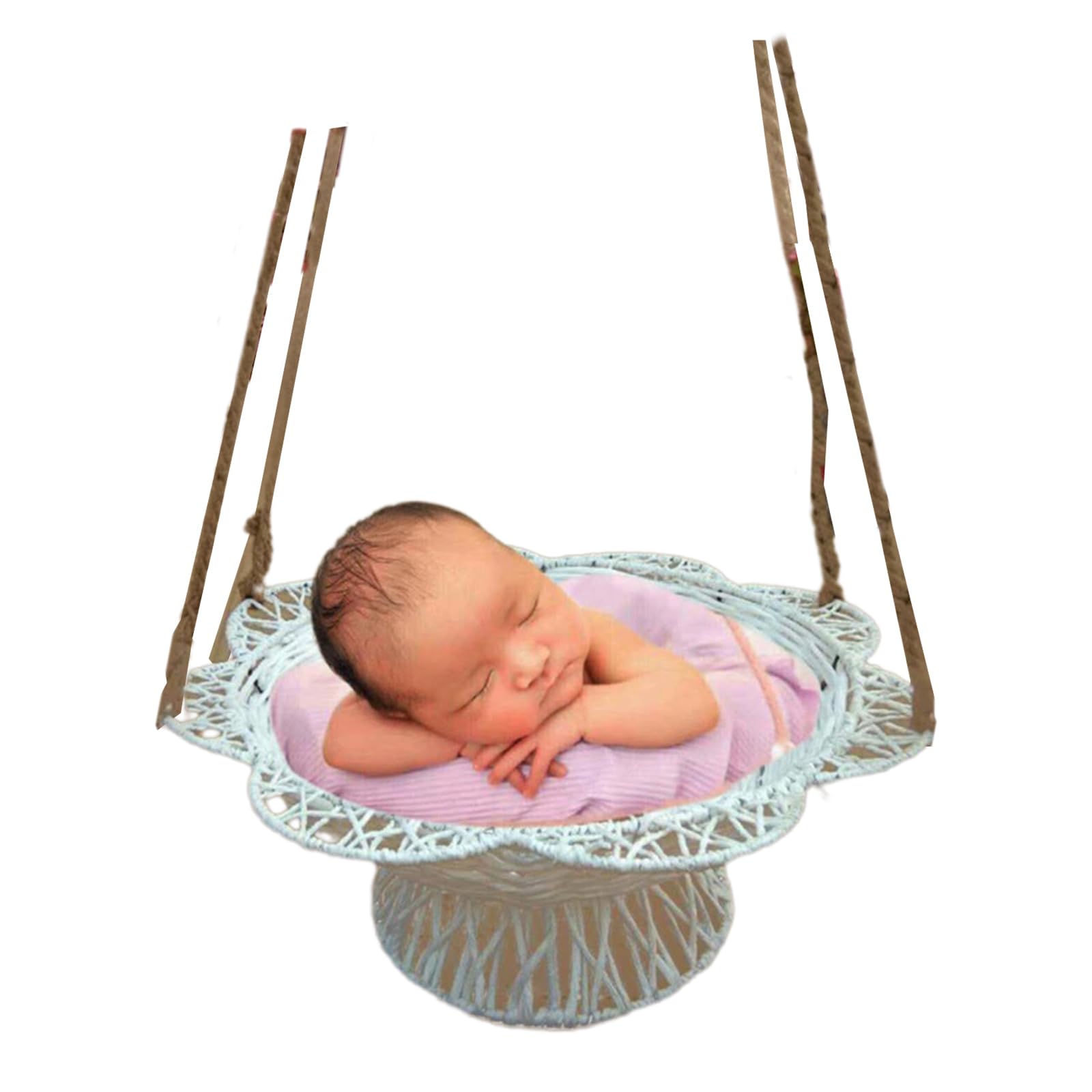Newborn Photography Basket Infant Studio Woven Designed Basket Props Baby Photo Props for Studio Room