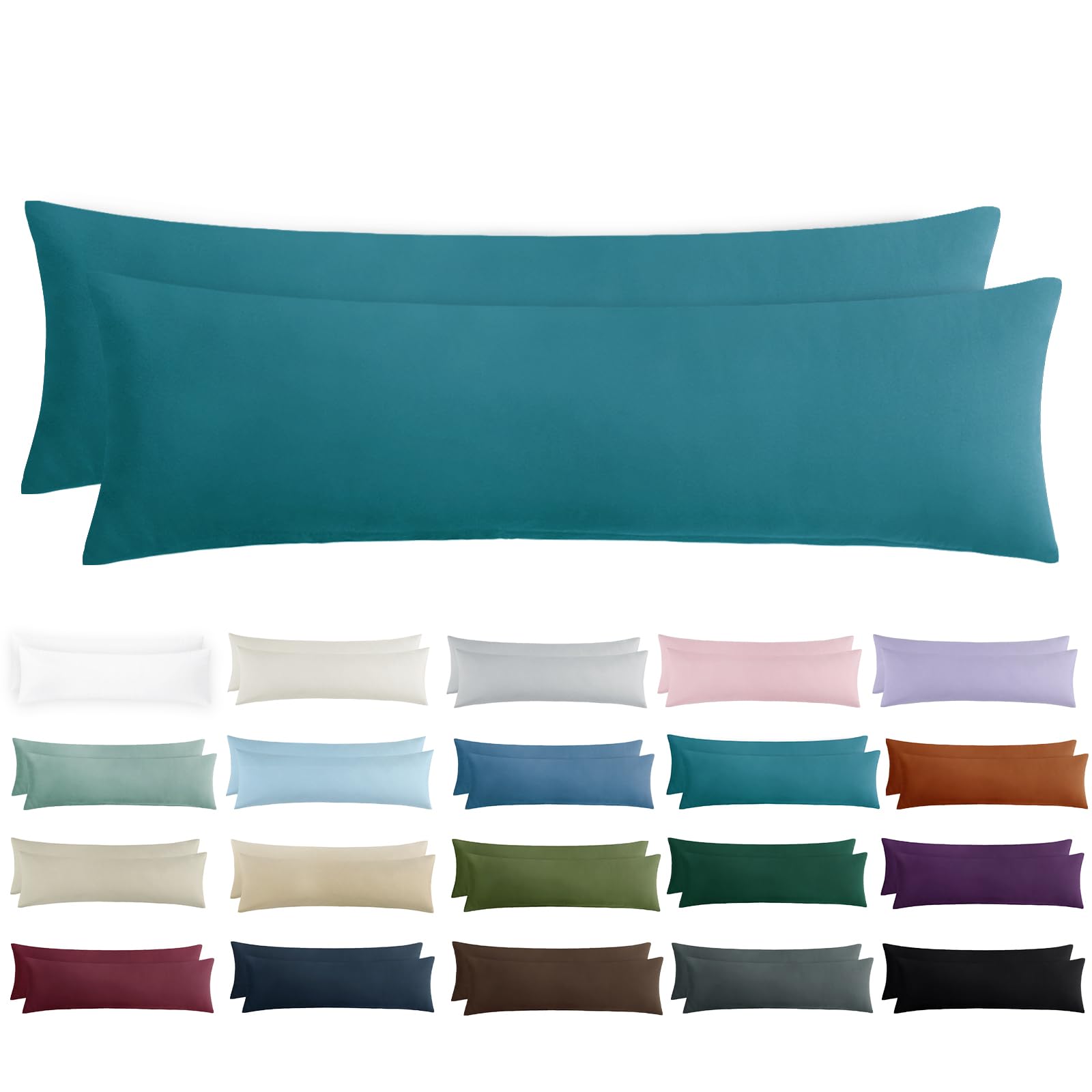 Tifschlaf Kissenbezug 2er Set - Kopfkissenbezug mit Reißverschluss aus Mikrofaser Weich, Pillow Case