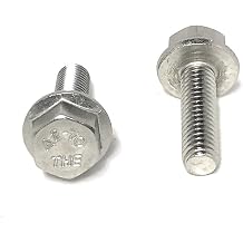 M6-1.00 x 20 Stainless Steel Flange Bolt DIN 6921 A2 Stainless Steel 25 Pieces M6x20