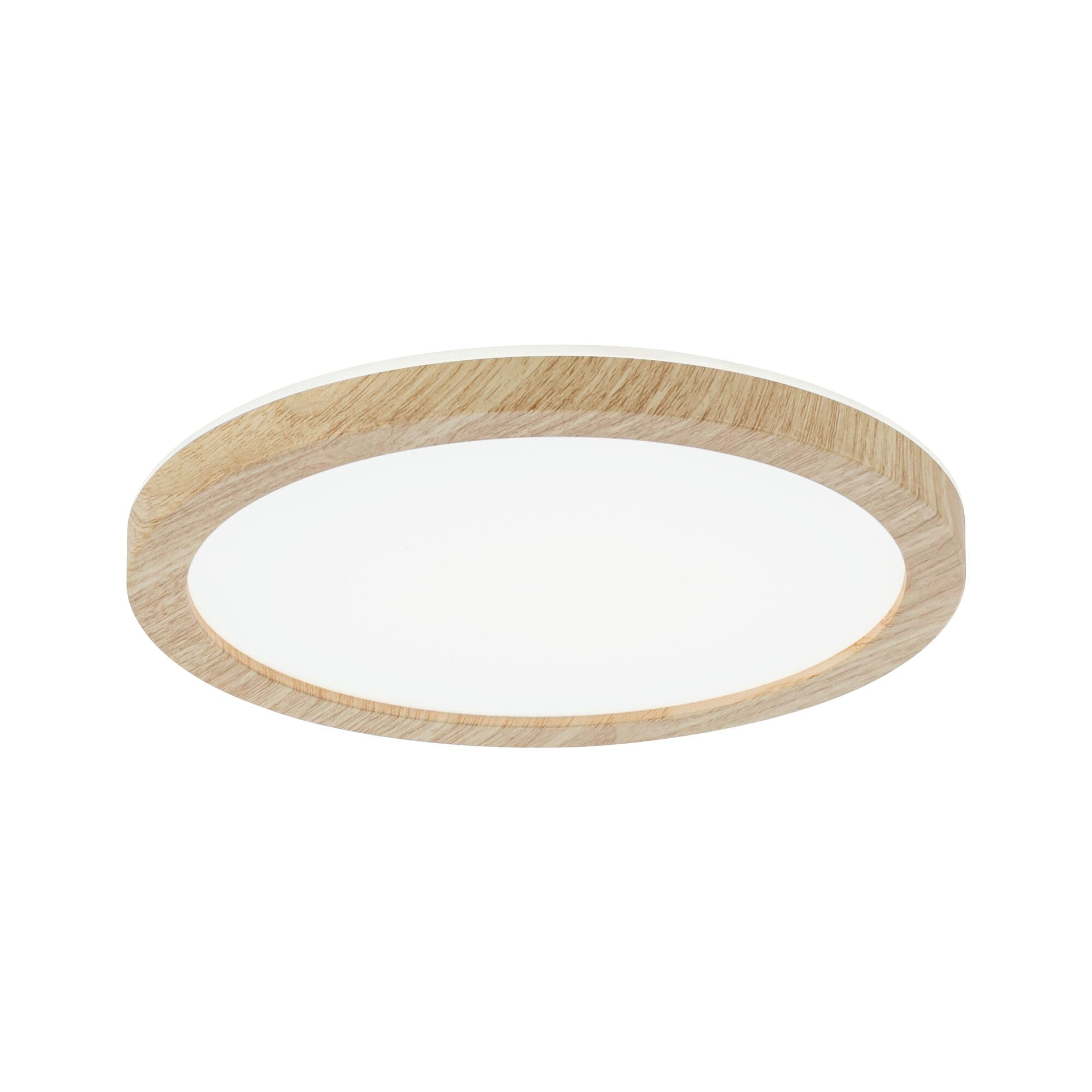 Paulmann 71032 LED Panel Atria Shine Ceiling luminaires with Backlight Round IP44 11,2W 850lm 190 mm Wood Look Plastic 4000K Bathroom luminaires