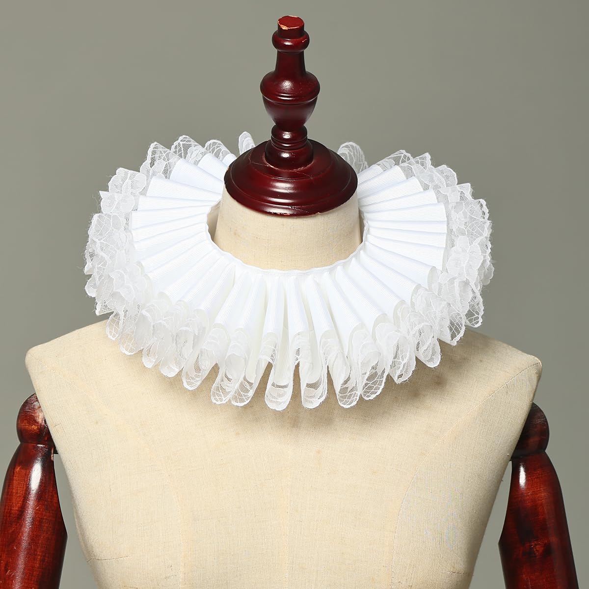 BPURB Renaissance Elisabethan Ruff Collare Collo Volant Clown Collare