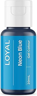 Loyal Gel Food Coloring | Vibrant Color for Buttercream, Fondant, Royal Icing, Gum Paste, Marzipan and Cake Batter | Gel-Based Concentrated Food Dye - 20ml Neon Blue