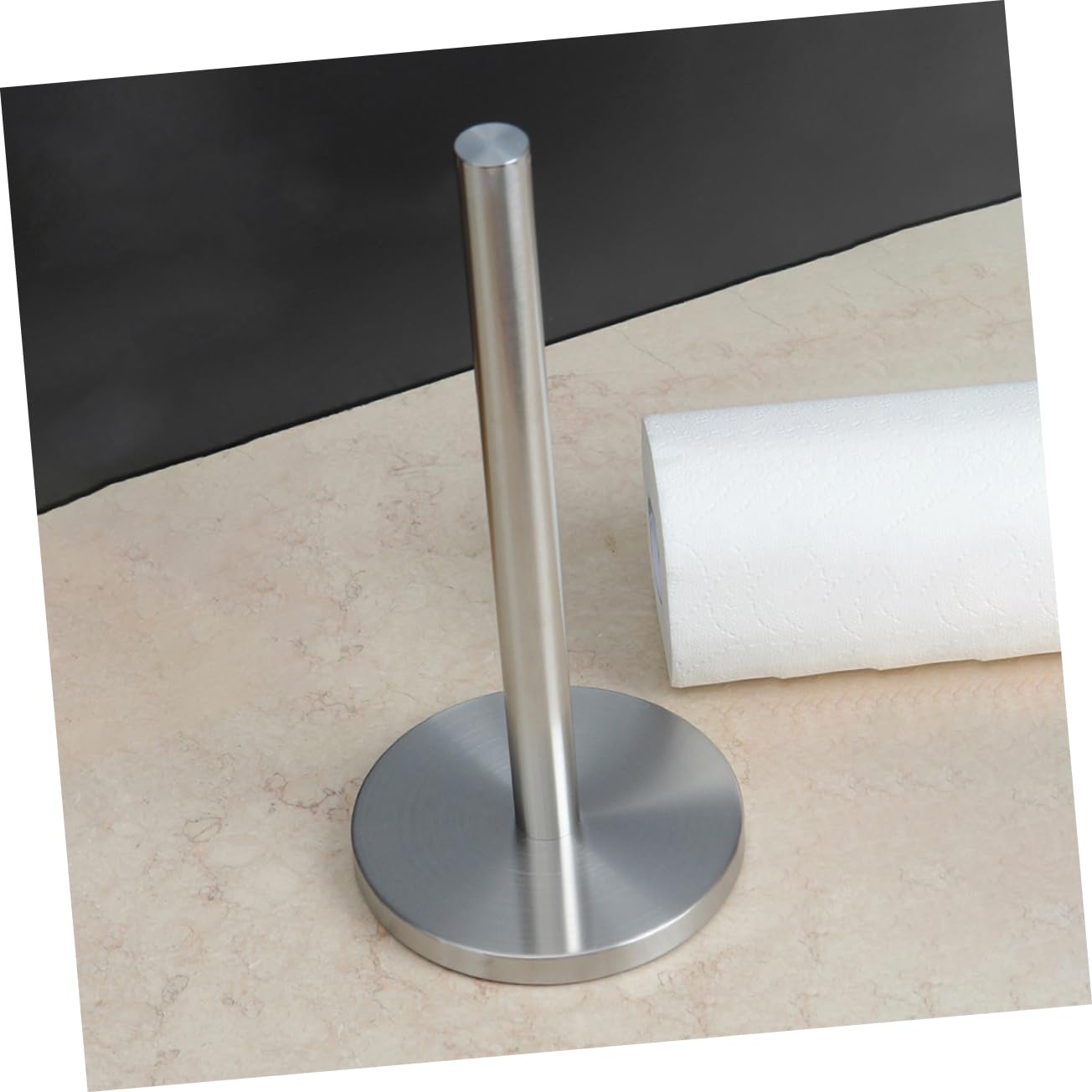 VICASKY 1pezzi Porta Rotolo Verticale in Acciaio Inossidabile per Cucina Supporto per Carta da Cucina Resistente