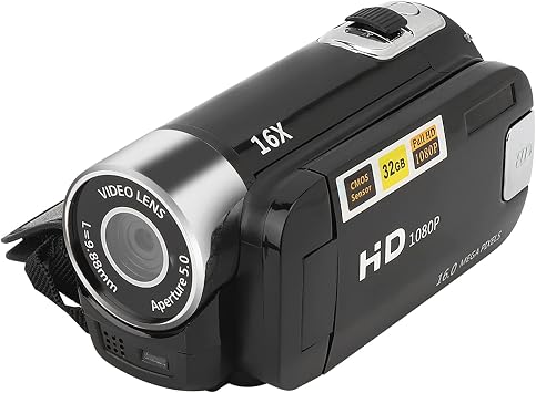 Video Camera Camcorder, DH90 16X Zoom Digital Camera Recorde 2.7 Inch Colourful HD DV Camcorder Professional Image Video Shooting Camcorder, Support Maximum 32GB