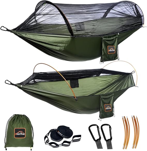 AnorTrek Hamac de Camping Double avec Moustiquaire AnorTrek 3.0