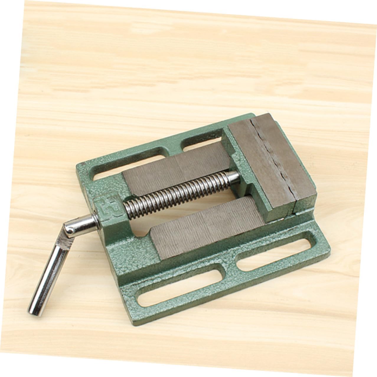 5 Inch Drill Press Vise and Bench Clamp for Woodworking with Cast Iron Construction, Table Vise for Milling and Drilling Machines, Small Workholding Device for Workshop Use