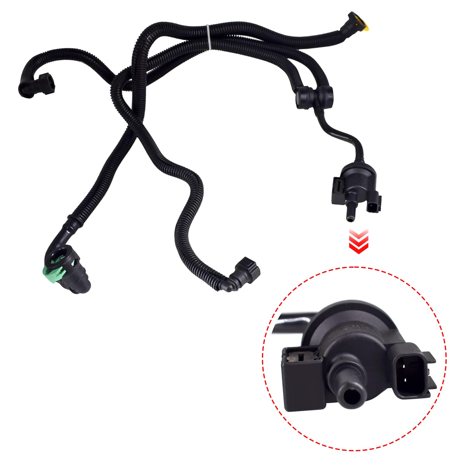 F2GZ9D289A Vapor Canister Purge Valve, Tube Assembly Fuel Vapour