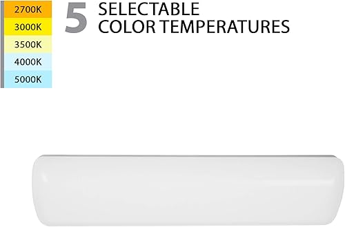 Miniatura 4 de WAC Lighting, Flo - Luz LED Energy Star de 24 pulgadas y montaje empotrado, 5 CCT seleccionables 2700K-3000K-3500K-4000K-5000K en blanco