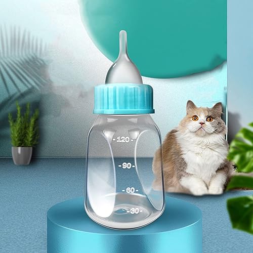 Miniatura 9 de VILLCASE Kit de alimentación para cachorros y gatitos recién nacidos, suministros para mascotas, botellas de 4.1 fl oz, alimentador de chupete