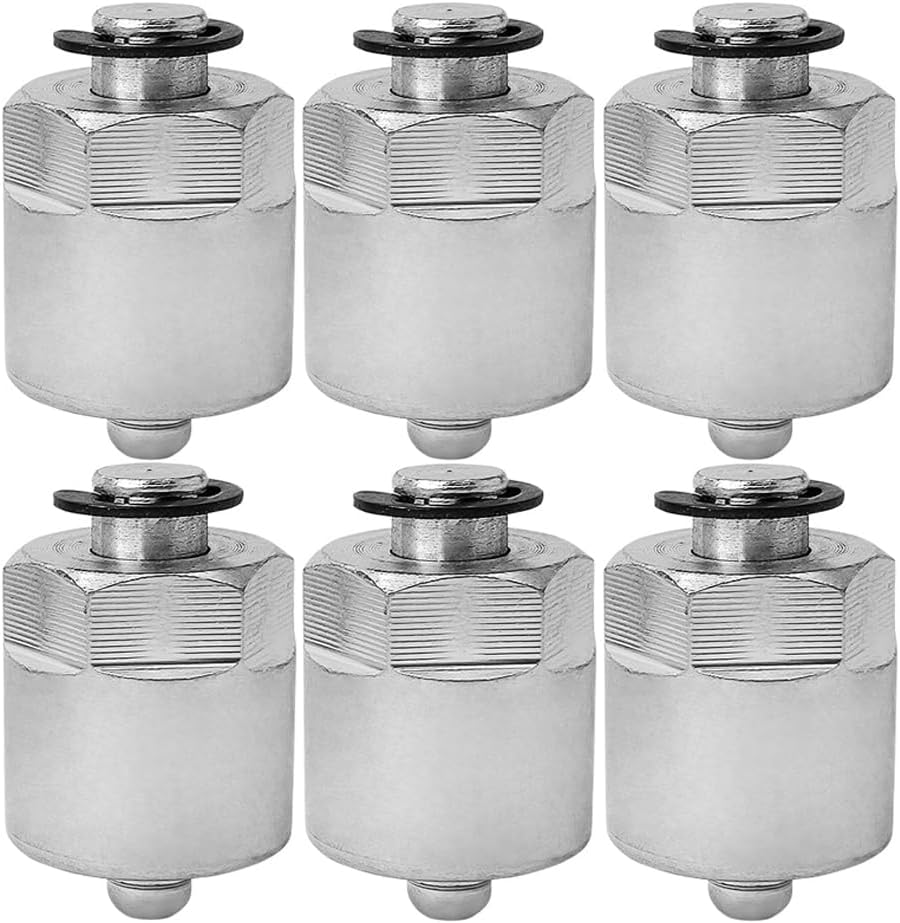 6PCS 20mm Diesel Common Rail Fuel Injector Block-Off Cap /M20 Compatible with Cummins Duramax Fuel Line Injectors Tester Tool