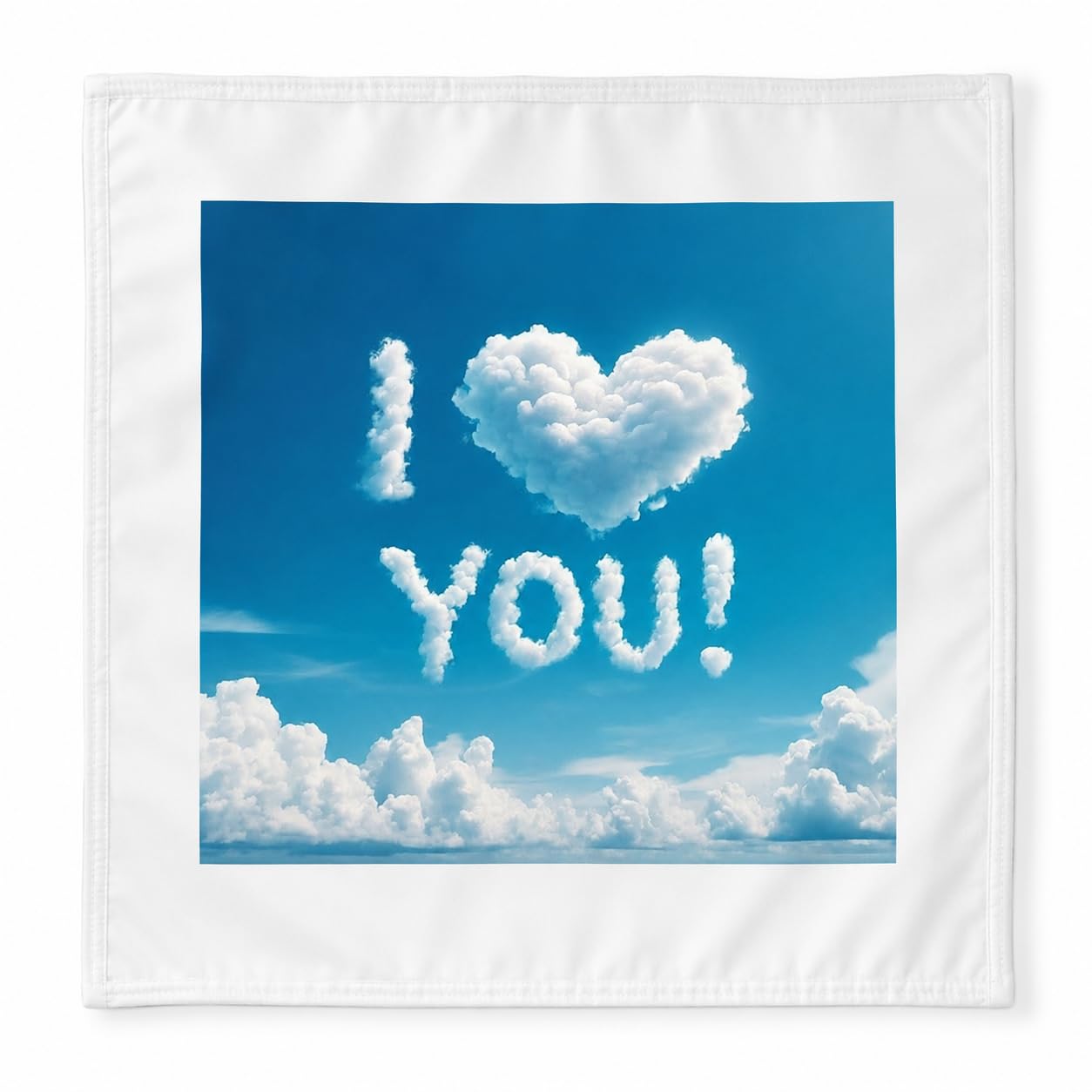 I Love You Cloud Print Personalised Handkerchief-image-13