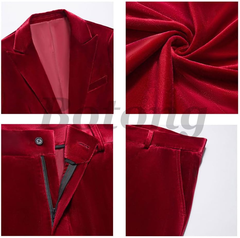 3 PC Womens Velvet Pant Suit Peak Lapel Business Suit Blazer Vest Pants Prom Tuxedos Office Work Outfit
