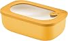 Guzzini - Kitchen Active Design Store & More Organic Tight Closing Rectangular Containers for FridgeFreezerMicrowave - Mango Yellow 20 x 12 x H7 cm 900 ml - 171001236