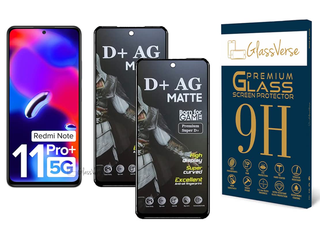 GlassVerse D+ Matte Tempered Glass With 18H Hardness For Redmi Note 11 ...