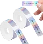 D30 Label,320 Self-Adhesive Thermal Label Printer for D30 Label Maker, 2 Rolls 12mm*40mm(0.47"x1.57") Thermal Printer Paper for Office Household Supplies, Holographic Silver