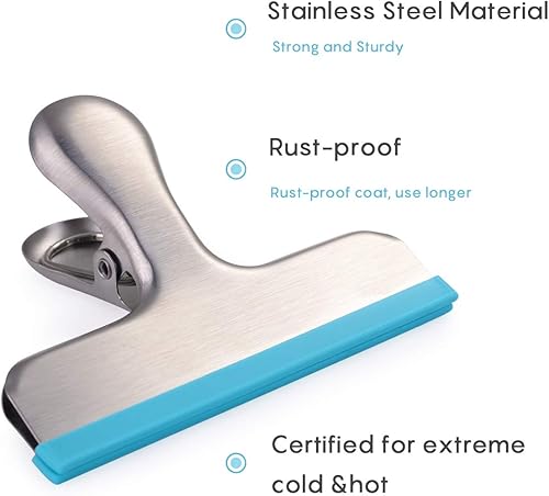 Miniatura 5 de House Again juego de 12broches para bolsas cubiertos de silicona, no más bordes afilados, con 3colores diferentes, perfectos para bolsas de