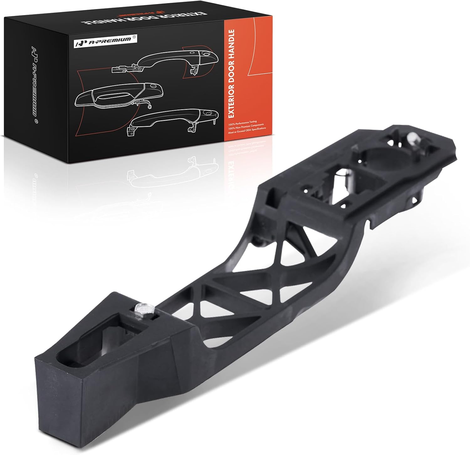 A-Premium Front Left Driver Side Exterior Door Handle Bracket Compatible with Chevrolet Equinox, Malibu, Traverse, HHR & GMC Terrain, Acadia Limited & Pontiac G6, Torrent & Saturn Aura & Buick Enclave