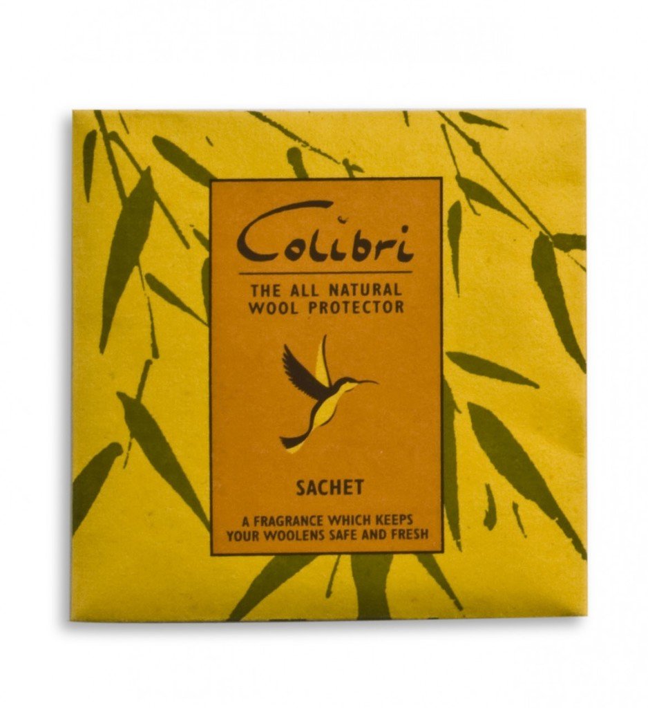Colibri 100 Percent Natural Wool Protector Sachets, Lemongrass, Pack of 3