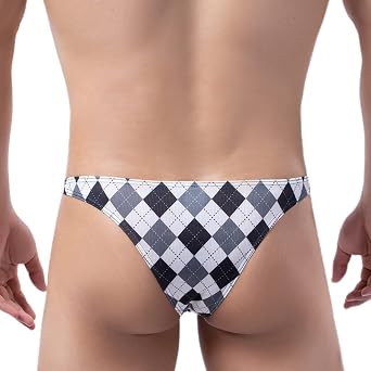 Faringoto Various Styles of Men's Sexy Checked Underwear (5 Packs)