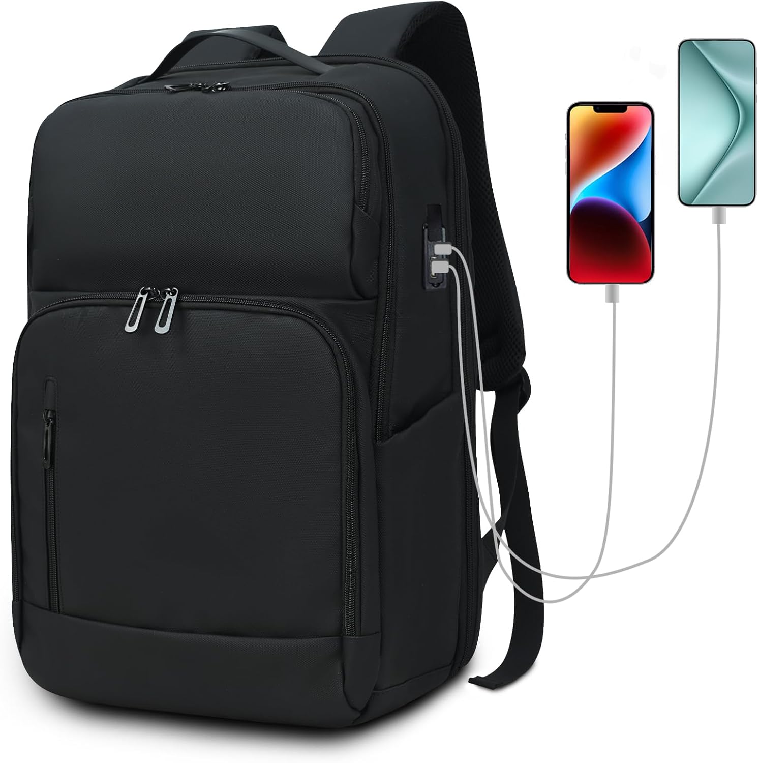 [KINGSLONG] リュック ビジネスリュック メンズ 大容量 25L リュックサック USBポート付き 17.3インチPC収納