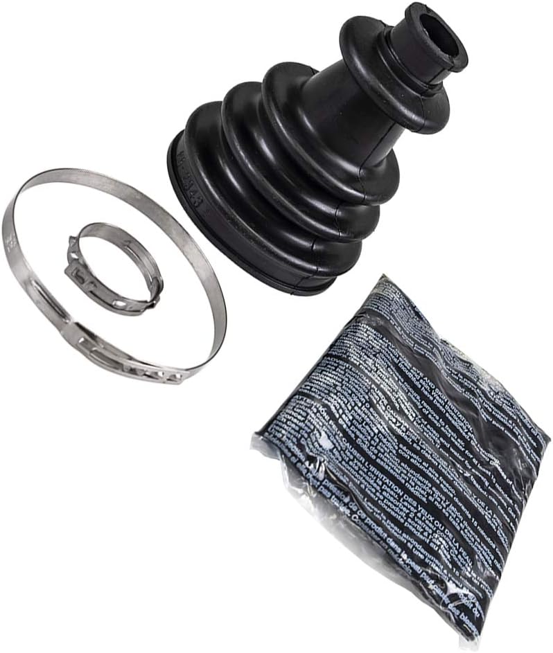 Another view of the Cub Cadet 731-05083 Boot Kit, highlighting the texture of the rubber boot and the design of the clamps.