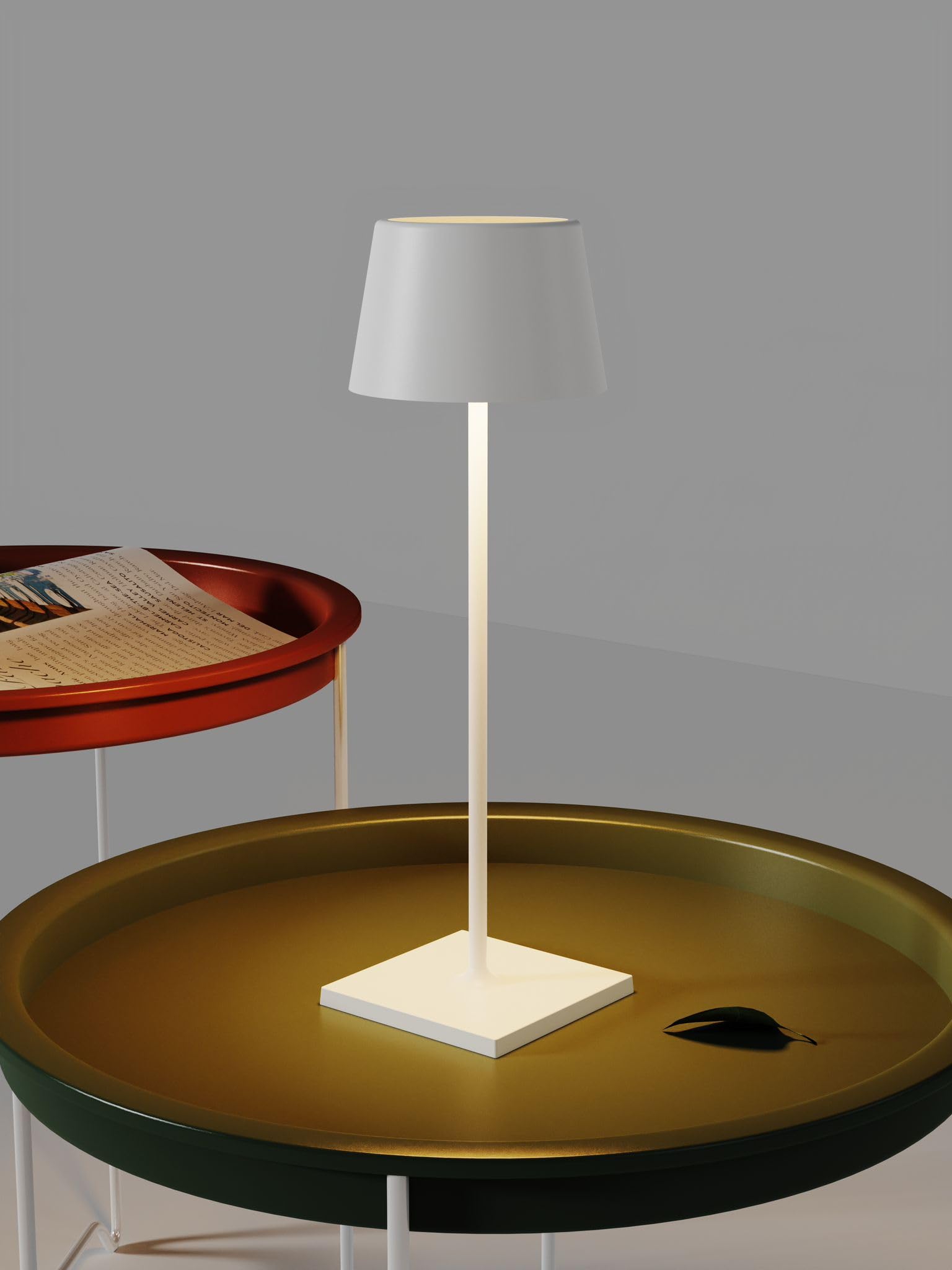 Lámpara De Mesa Recargable Táctil MU LIN | 4000 MAh, 3 Colores De Luz, Brillo Ajustable 10-100%