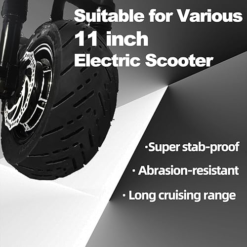 Miniatura 4 de Neumático de scooter eléctrico autocurativo 90/65-6.5 de 11 pulgadas, neumático de repuesto sin cámara a prueba de pinchazos con amortiguadores de