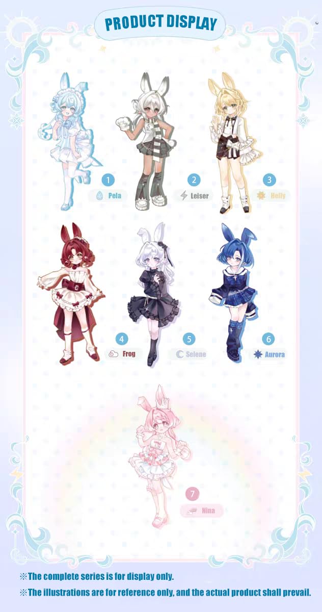 TOYVERSE COME4FREE BJD Bonnie's 3. Generation seria meteorologiczna, Aurora Die Aurora, Standard Edition, 1 szt./19 cm, lalka BJD, ruchome lalki z ubrankami dla lalek, prezent urodzinowy, 15+