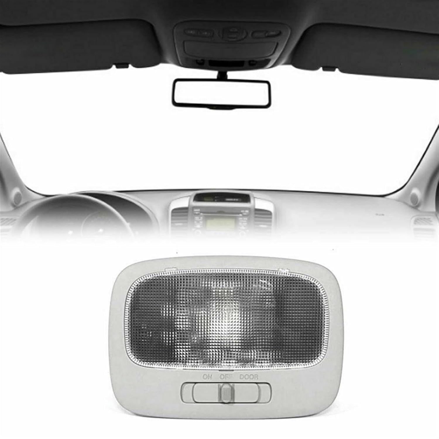 Car Interior Overhead Lamp Reading Light, for Kia, for Sedona for Rondo 2008-2014 928704D500QW 92870-4D500QW Car Roof Control Switch