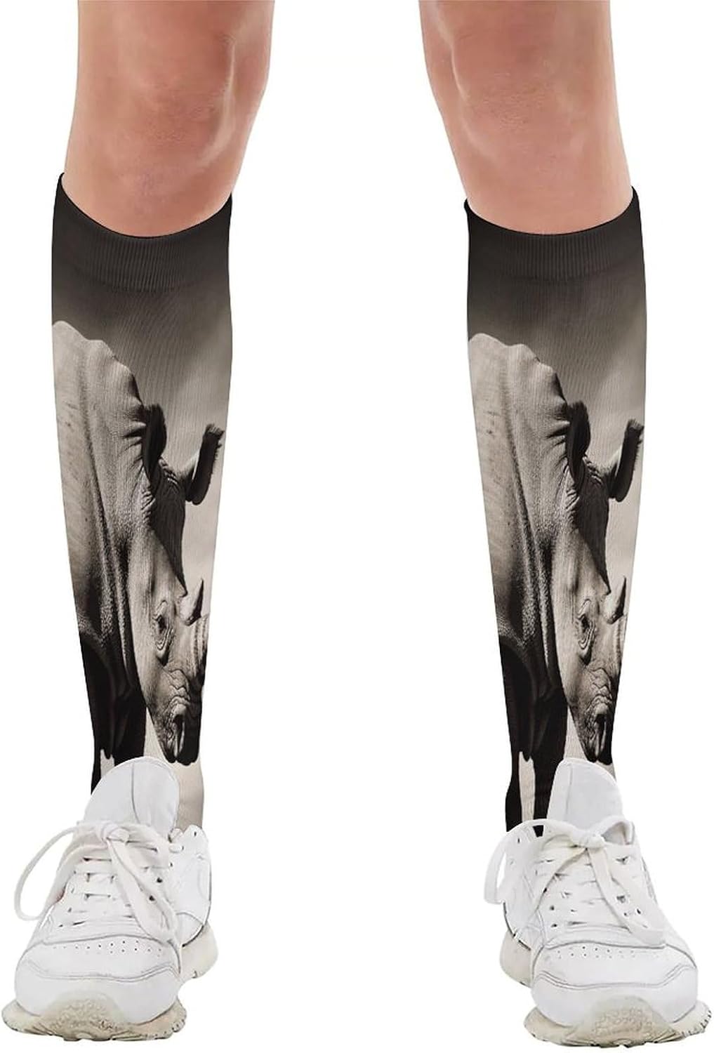 South Africa Animal Compression Sock Circulation Support Socks Lightweight Knee High Tube Sock Over-The-Calf Sock for Adult