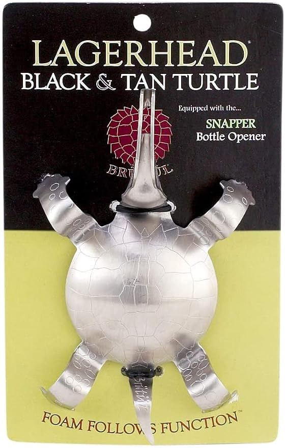 Brutul 1011 Black And Tan Turtle Beer Layering Tool, Stainless Steel