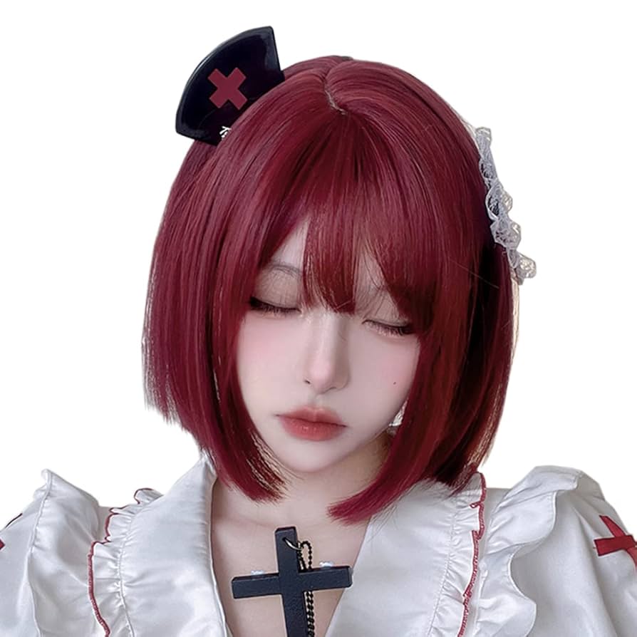 FONTAINE ブロンド カールヘア ウィッグ 赤い布付き FONTAINE ヘアーウィッグ FONTAINE ブロンド カールヘア