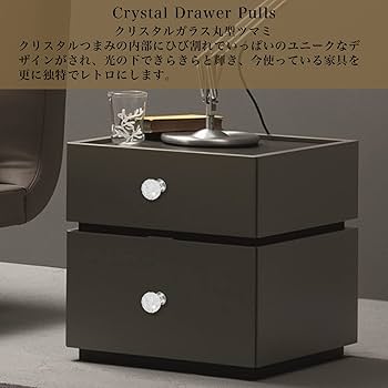 Amazon | Lemfema つまみ 透明 丸型 28mm 引き出しノブ 引き出し