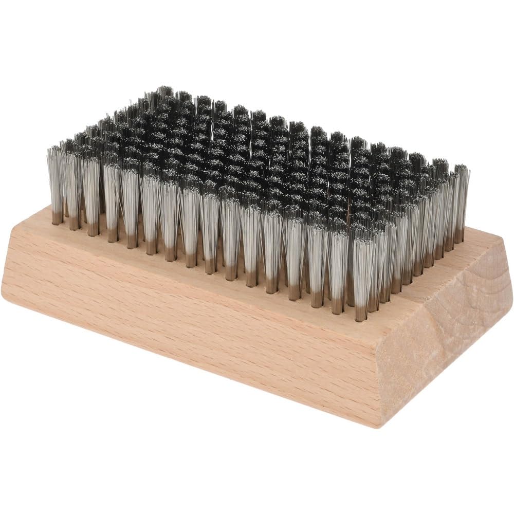 PRO SOURCE Fine Wire Cleaning & Finishing Brush: 0.003" Brass Filament in 2.5" x 4.25" Wood Block