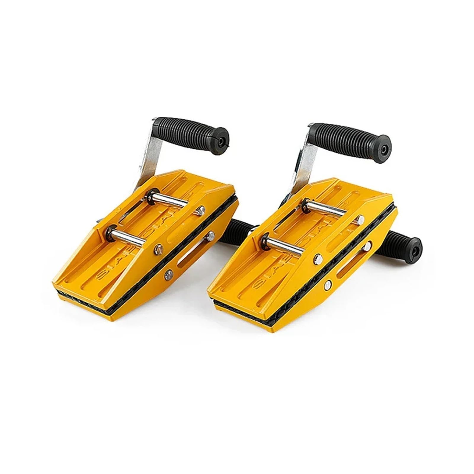 Arbeitssparende Zweihand-Trageklemme for Granit, Glas, Steinplatten, Hebewerkzeug mit Gummi for Keramik, Marmor, 350 kg Mühelos(Orange)