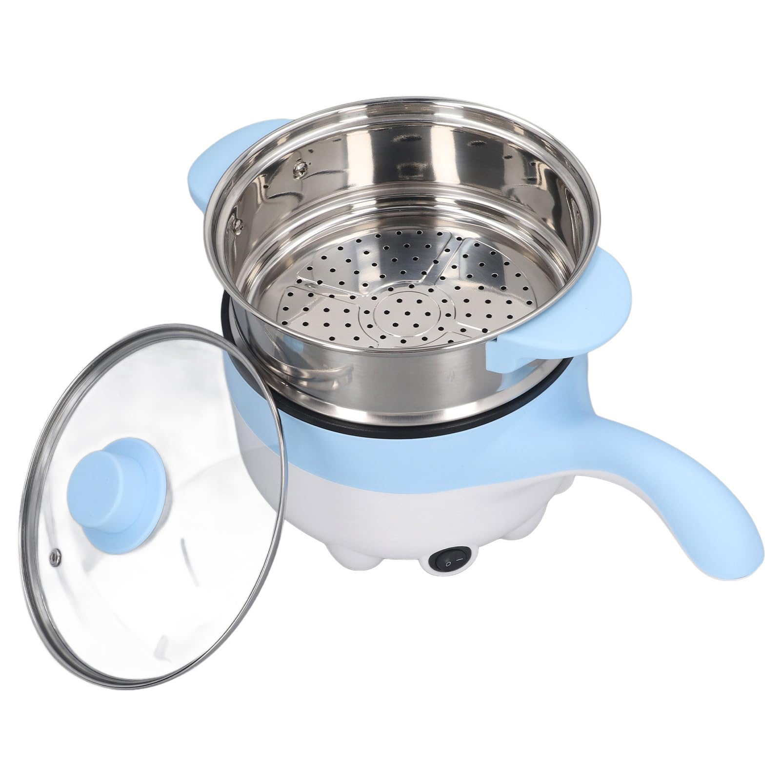 Casserole électrique portable 24 V pour voiture, revêtement en céramique pour camping, camping-car, en acier inoxydable