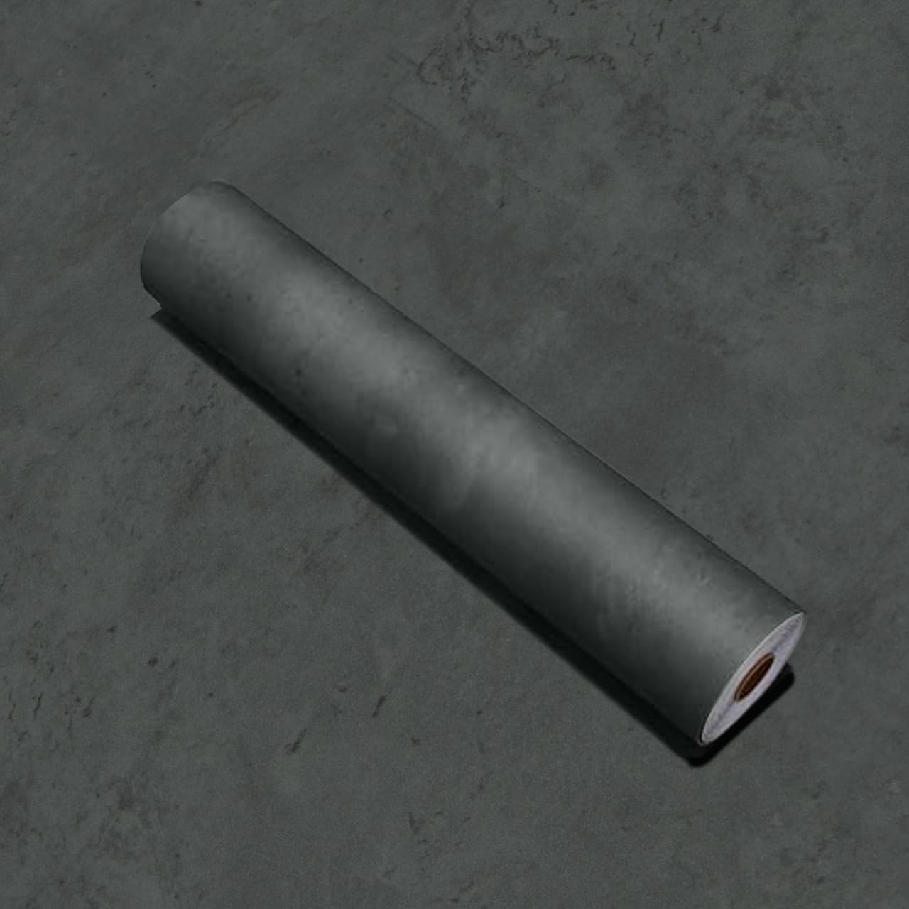 POWTICK Dark Grey Peel and Stick Wallpaper 48"x354" Renter Friendly Concrete Gray Industrial Contact Matte Thicken Removable Self-Adhesive Wall Paper for Bathroom Floors Countertops Bedroom Gym Cafe