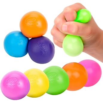 Crayola 740206-8 GLOBLE Squeeze Toy, Adhesive Ball, Stress Relief Goods, Set of 8, Assorted Colors, 4 Years Old