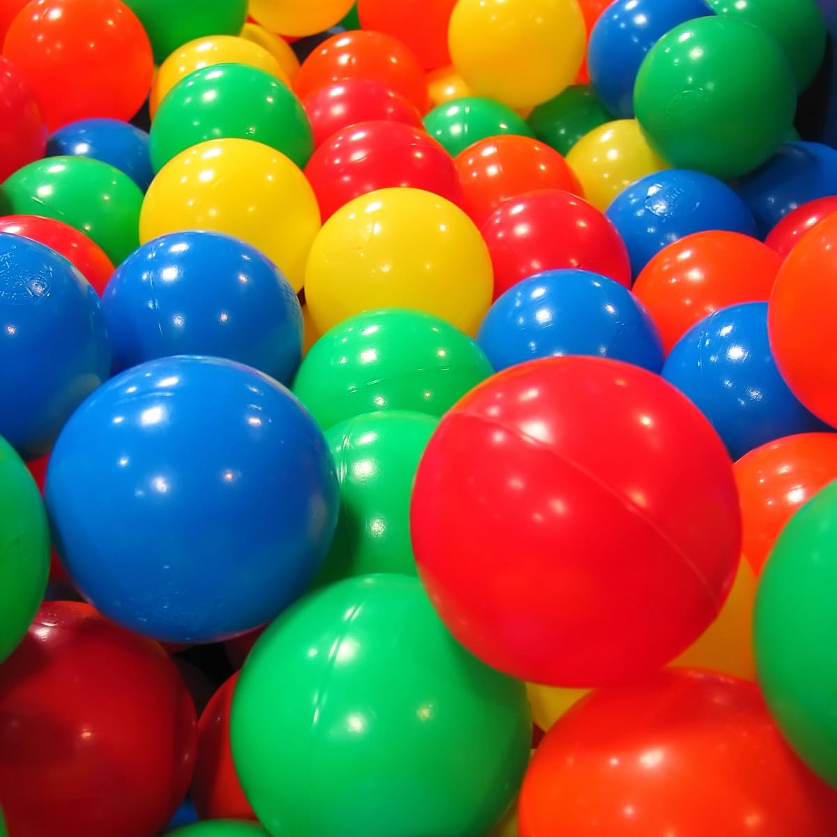 GUESVOT Ball Pit Balls Phthalate Free BPA Free Plastic Balls for Ball Pit Crush Proof Balls 100pcs Set for Toddlers Ball Pit with Reusable Storage Bag