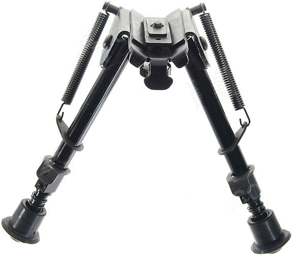 21cm Universal Steel Rifle BIPOD for Rifles Black (Universal Mount